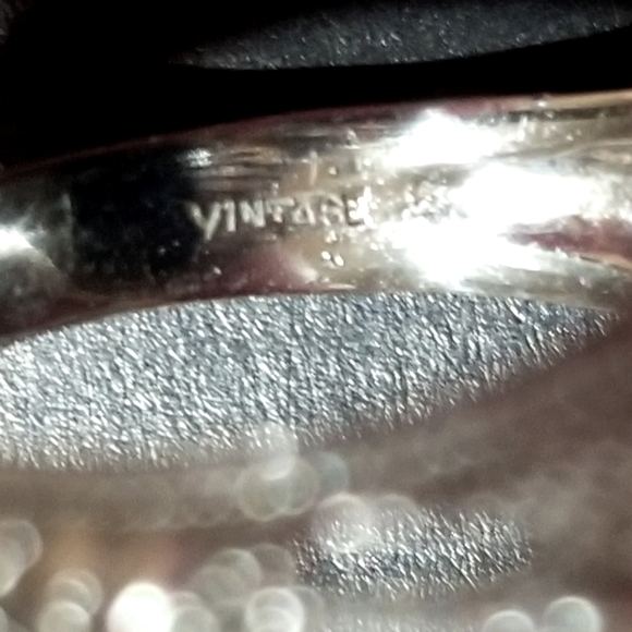 VTG FLIP RING Cameo/Onyx Sterling Silver Filigree - Picture 9 of 12